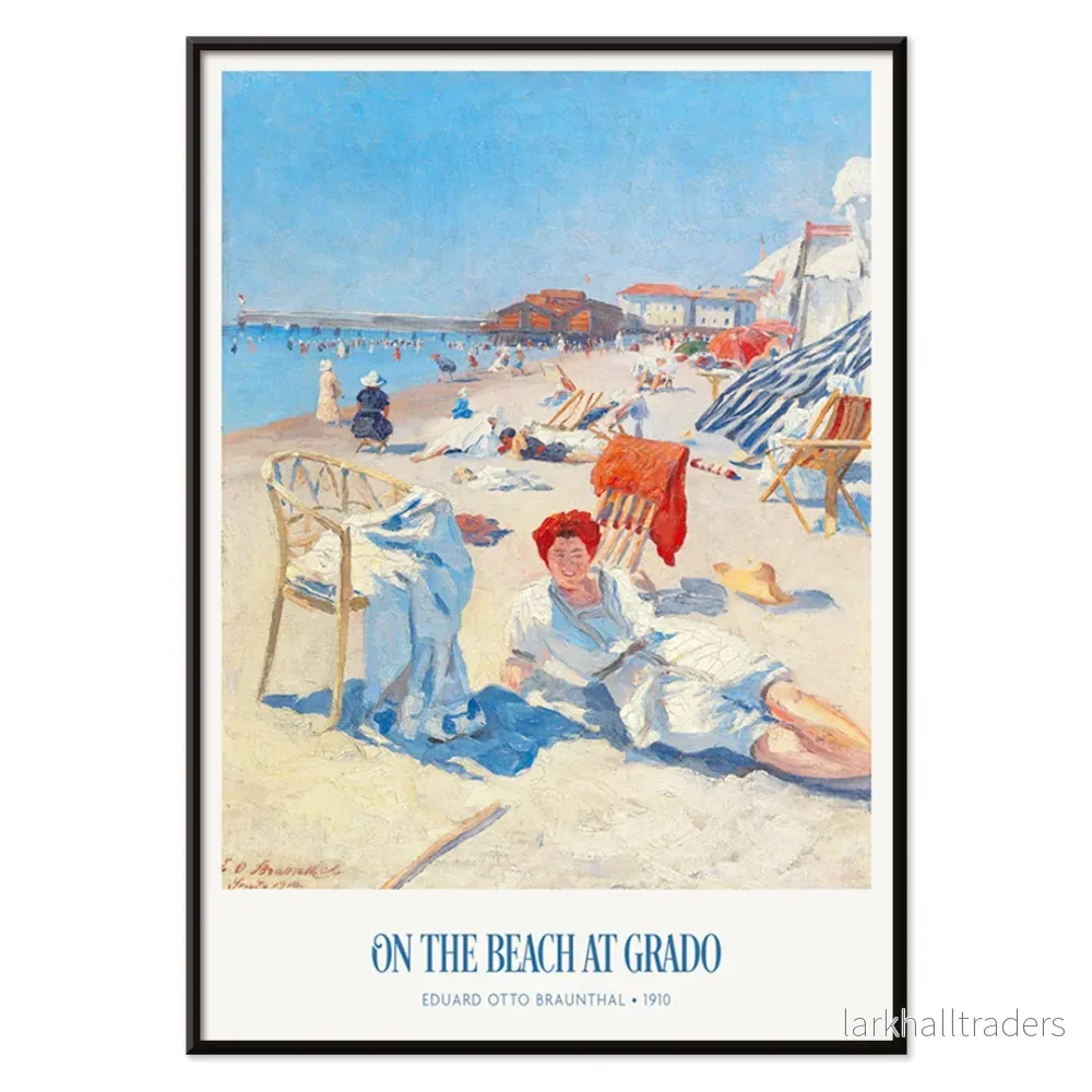 På stranden i Grado Poster - Bild 2
