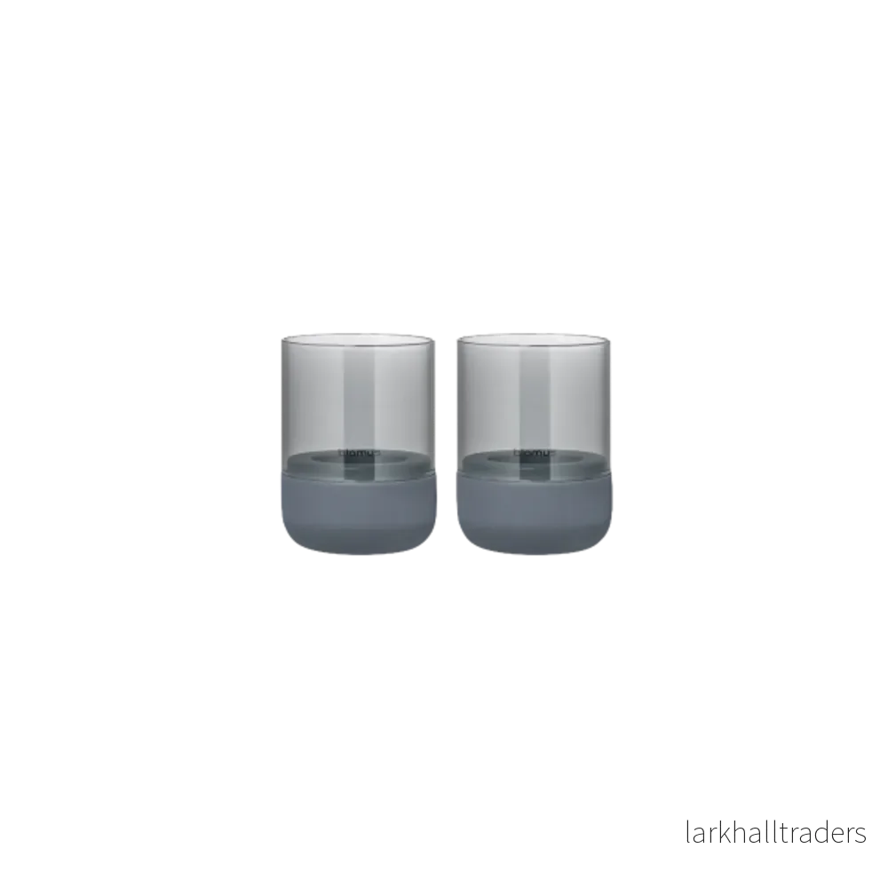 Ljuslykta Calma 9,5 cm steel gray/smoke 2-pack Ljuslykta Calma 9,5 cm steel gray/smoke 2-pack