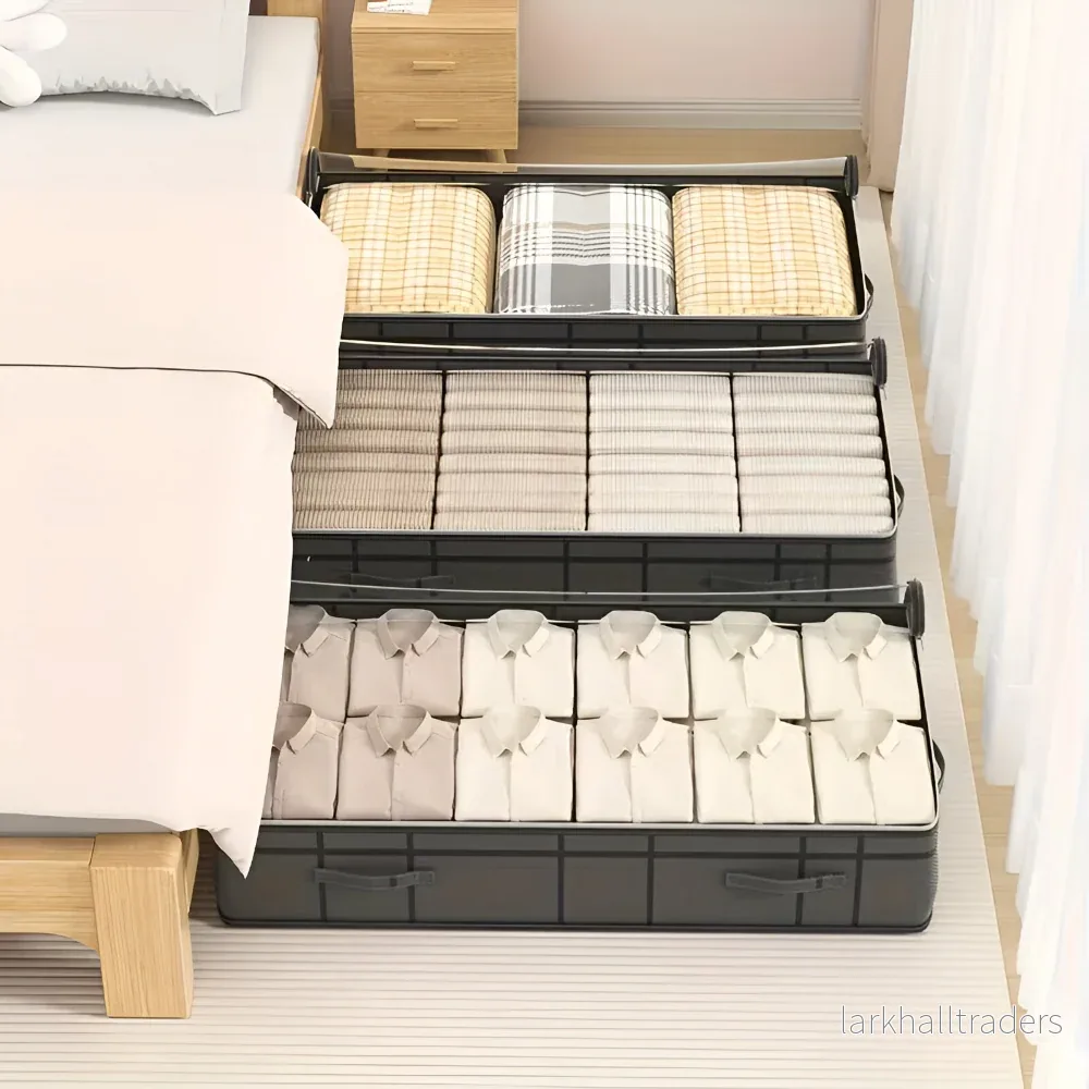 Lunera – Underbäddsförvaring med Transparent Lock, Vikbar & Platsbesparande - Bild 3