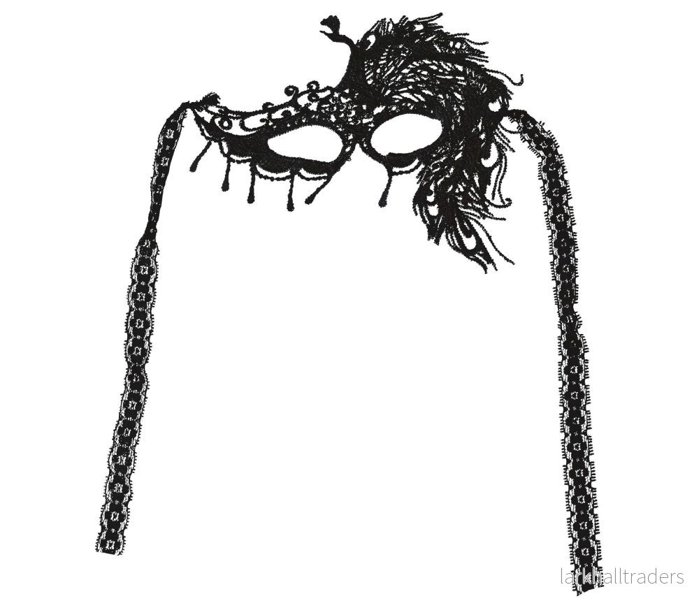 Ögonmask, Black lace 1 - Bild 3