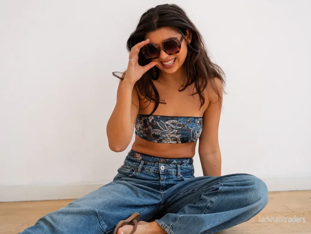 Solgenomsläpplig & Snabbtorkande / Elba Bandeau Top