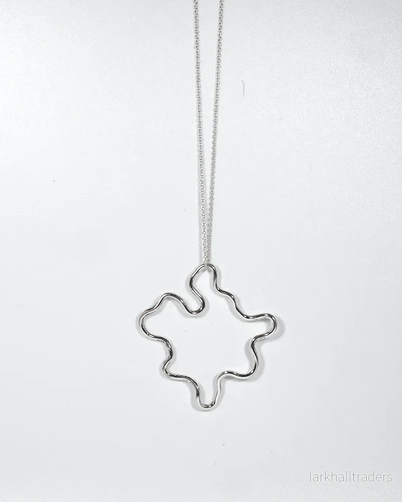 Handgjort Silver Molnhalsband (liten)