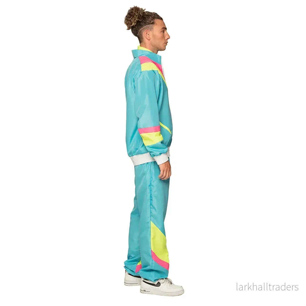Träningsoverall, neon blå - Bild 3