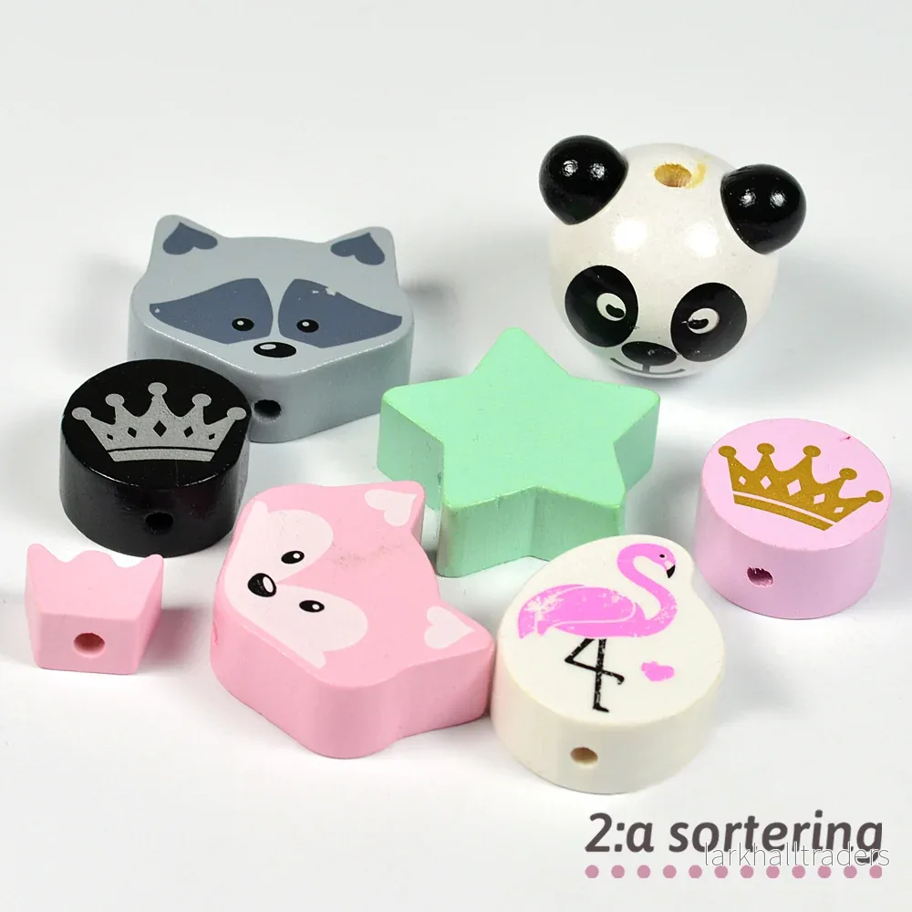 Motivpärlor, 5st – 2:a sortering - Bild 2