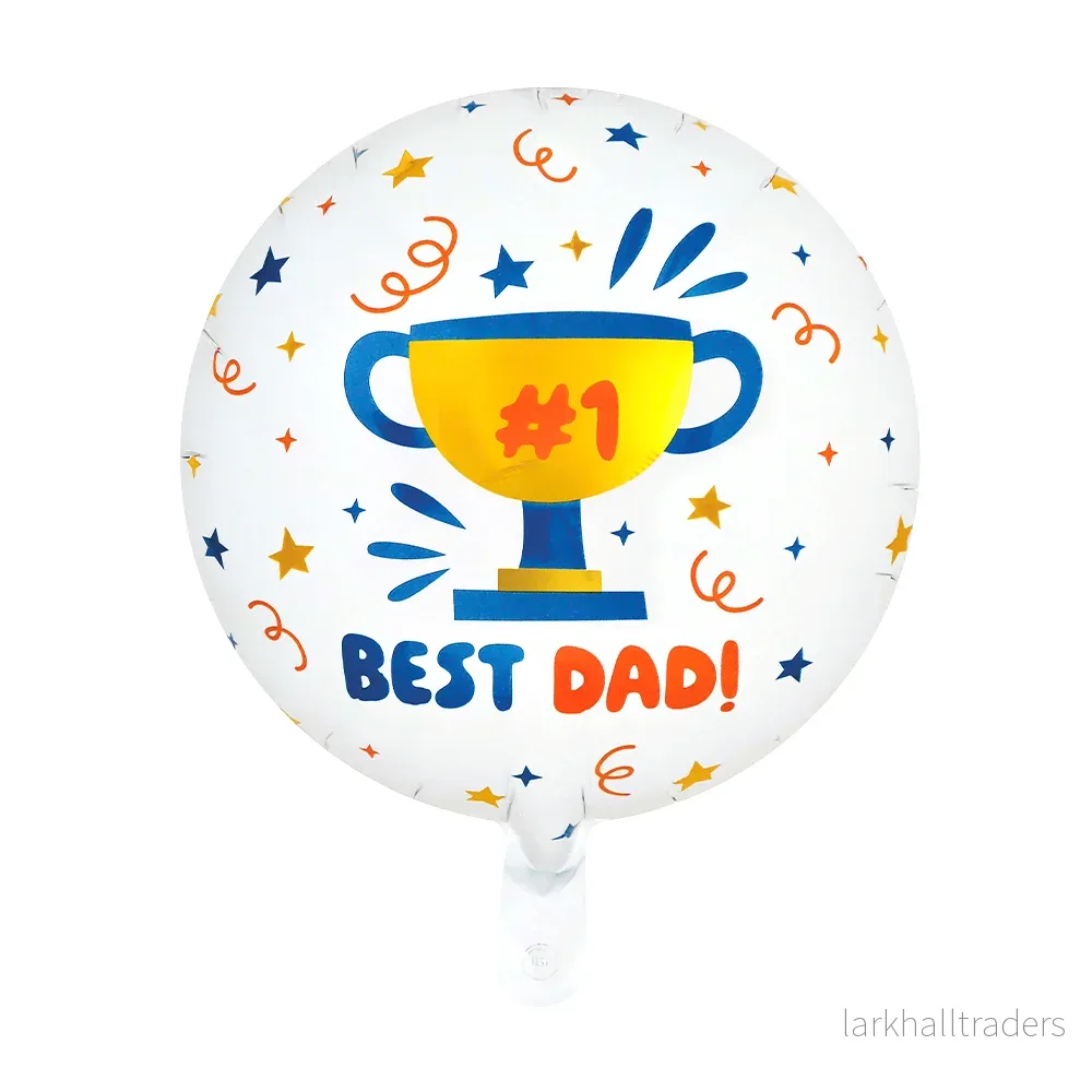 Folieballong, best dad 46 cm Folieballong, best dad 46 cm