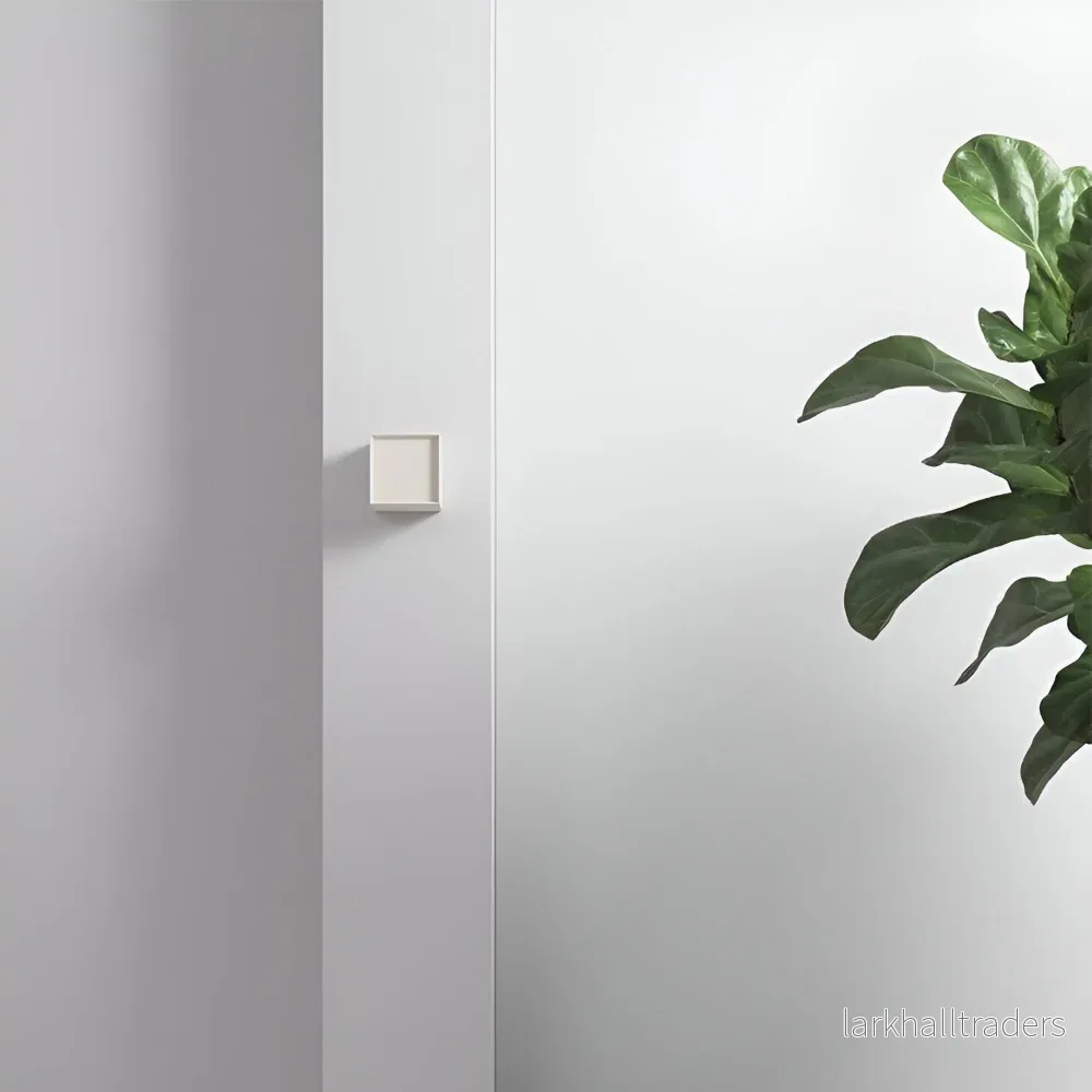 ZenWeave – Vägglampa i Tyg med Japansk Kvadratisk Design och Integrerad LED - Bild 2