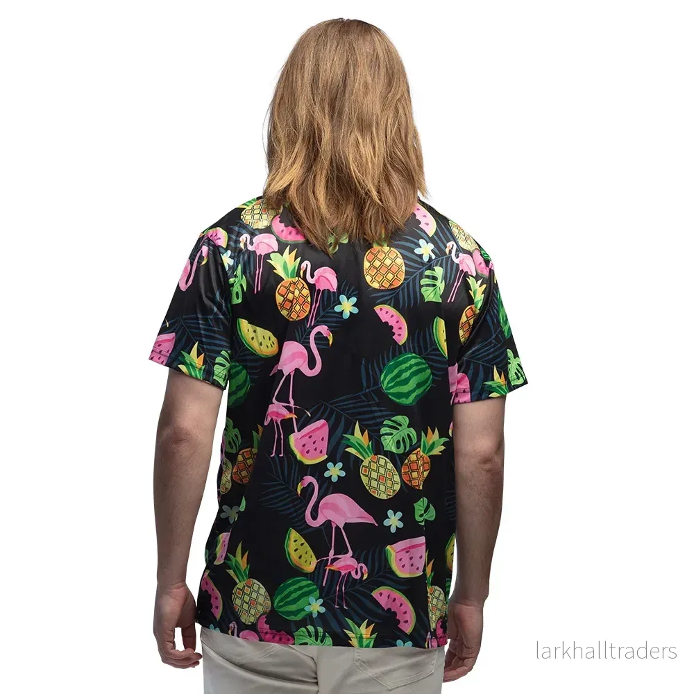 Hawaiiskjorta, swinging flamingo - Bild 3