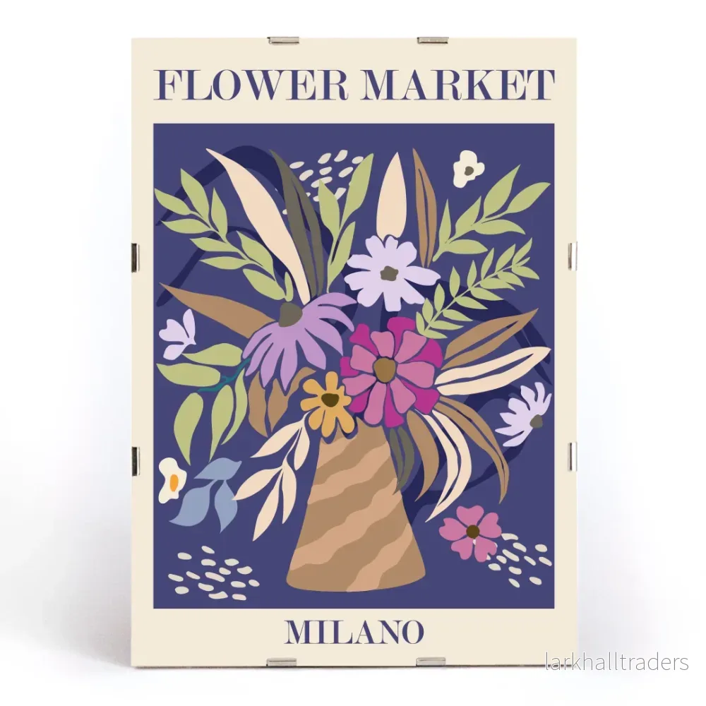 Blomstermarknad i Milano Poster - Bild 3