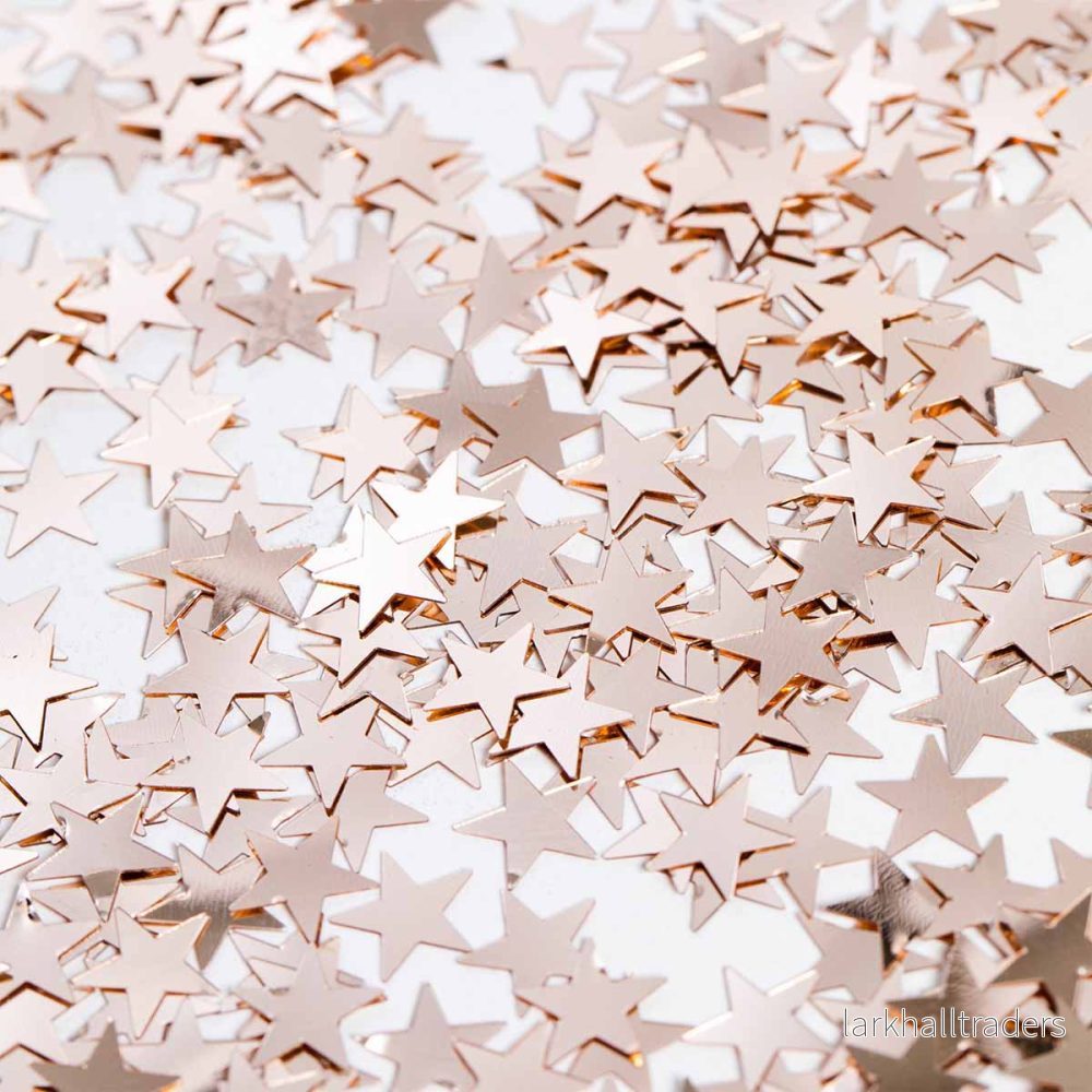 Bordskonfetti, stjärnor roséguld 14 g - Bild 2