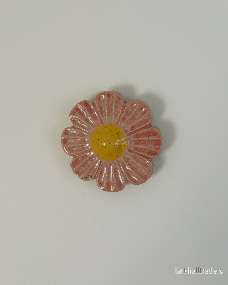 Keramisk Väggblomma - Rosa Utskuret Mönster - Bild 3