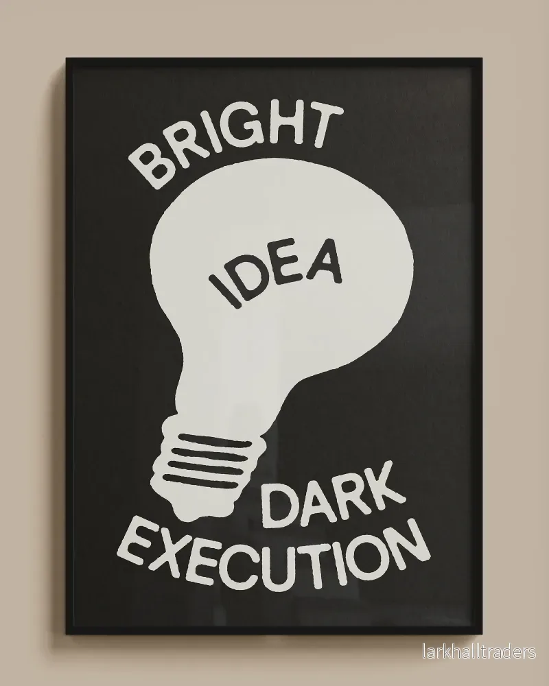 "BRIGHT IDEA DARK EXECUTION" Poster - Bild 3