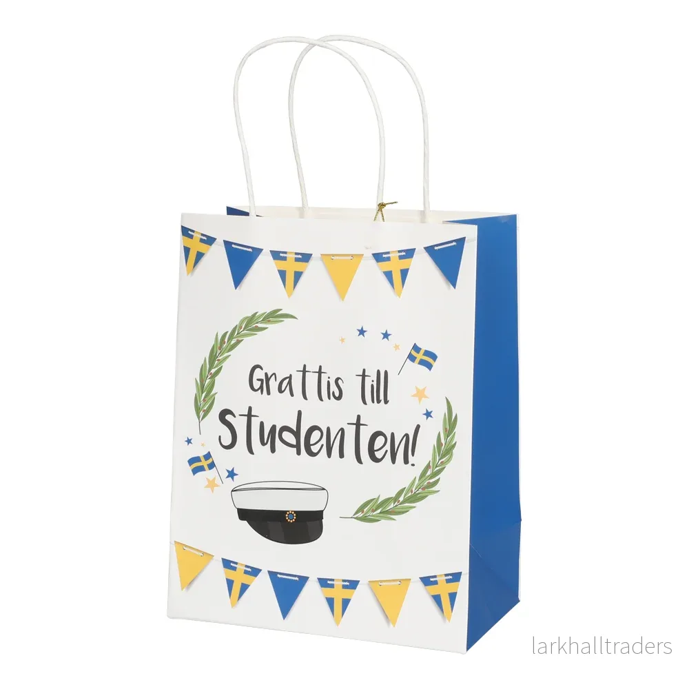 Presentpåse, grattis till studenten 18x32 cm - Bild 3
