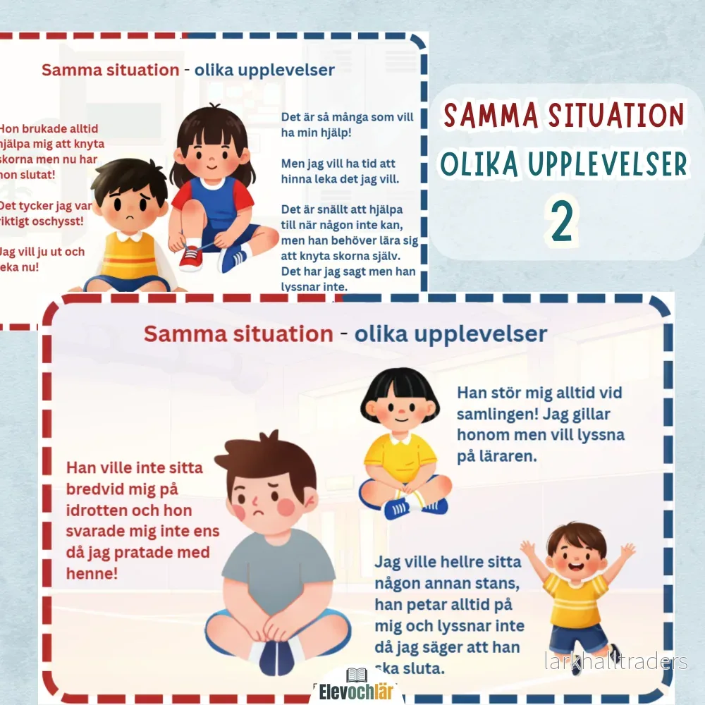 Att förvänta sig utan motprestation. Samma situation – olika upplevelser. Paket 2. Att förvänta sig utan motprestation. Samma situation – olika upplevelser. Paket 2.