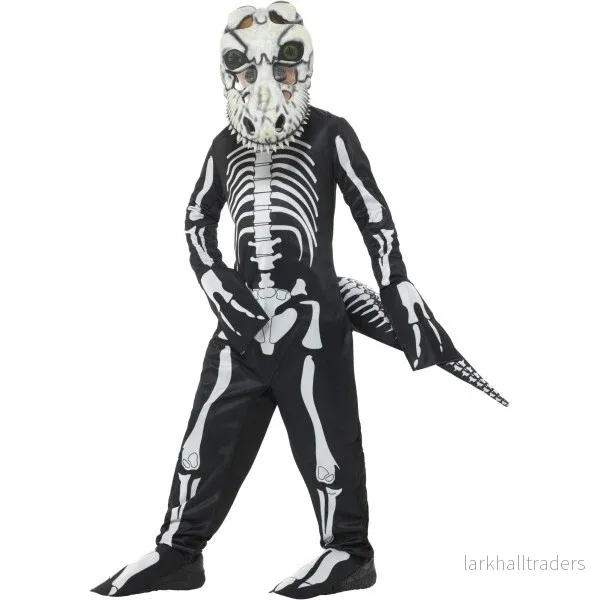 Barndräkt, T-rex skelett 145/158 cl