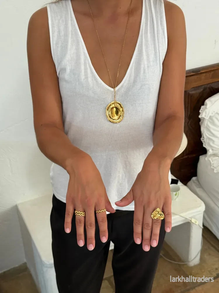 CANNES - Lång Guld Halsband - Bild 3