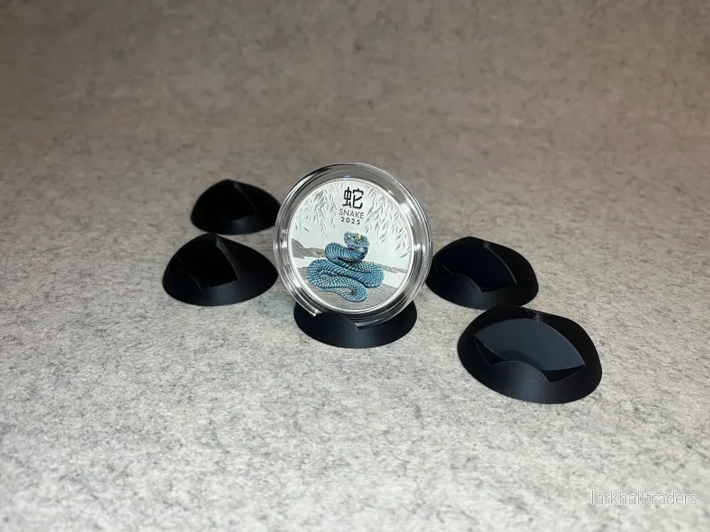Displayställ för 2 oz Lunar III-silvermynt Displayställ för 2 oz Lunar III-silvermynt