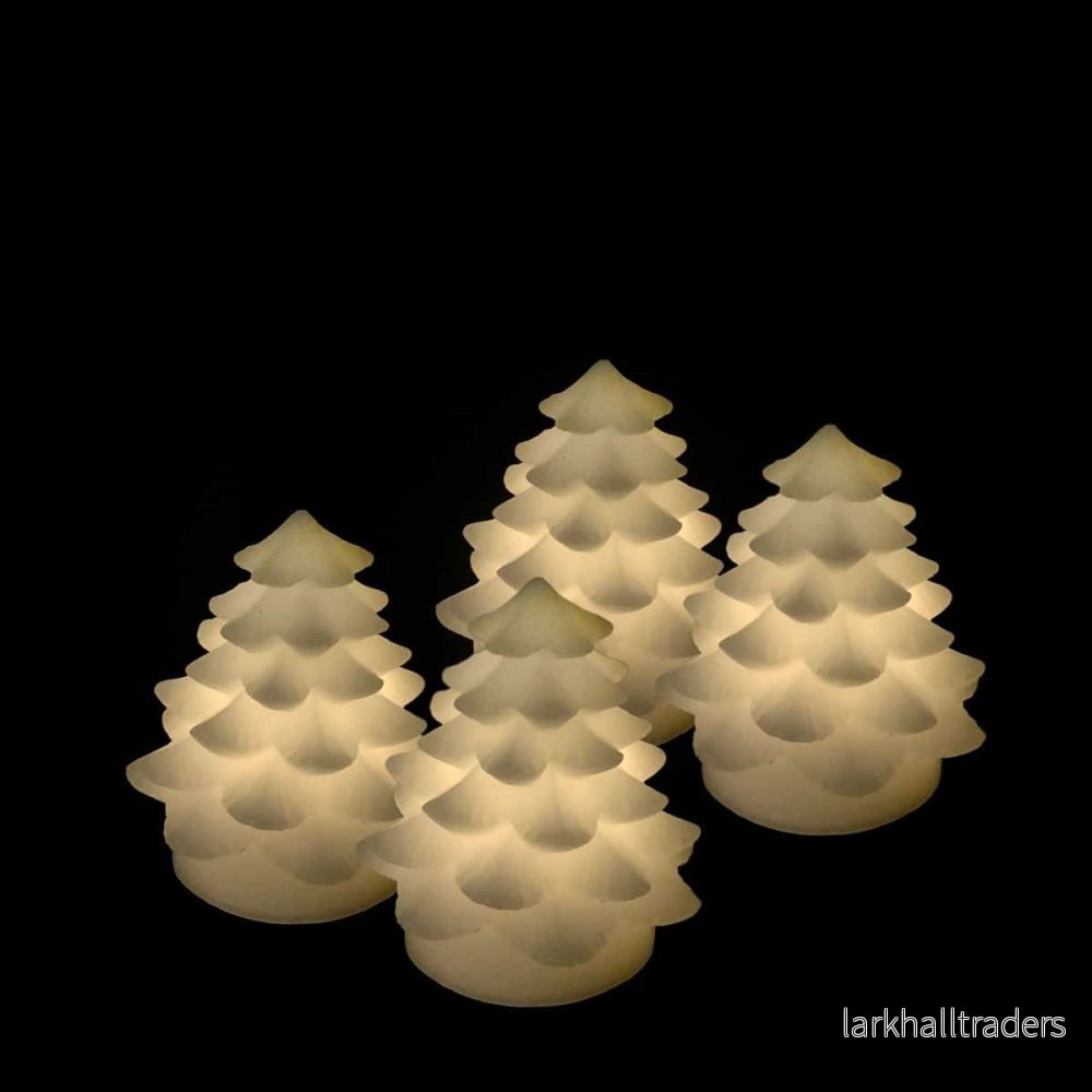 LED ljus – julgran – 4 st. – 7 cm – vit – LED ljus – julgran – 4 st. – 7 cm – vit –