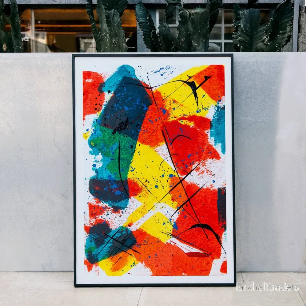 Abstrakt lappverk 1 Poster