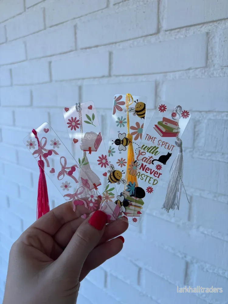 Bokmärke Transparent - Bin och blommor - Bild 2