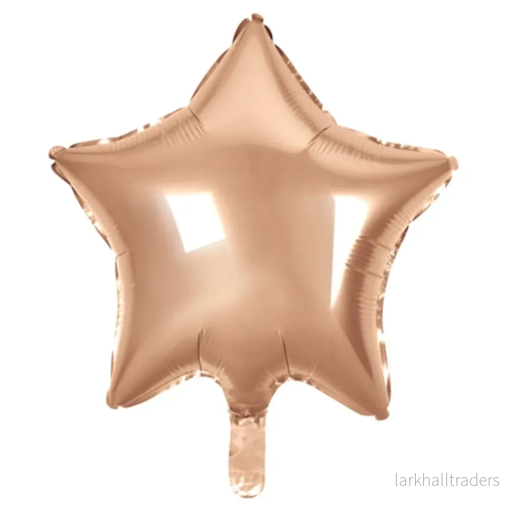 Folieballong, stjärna rosé 45 cm