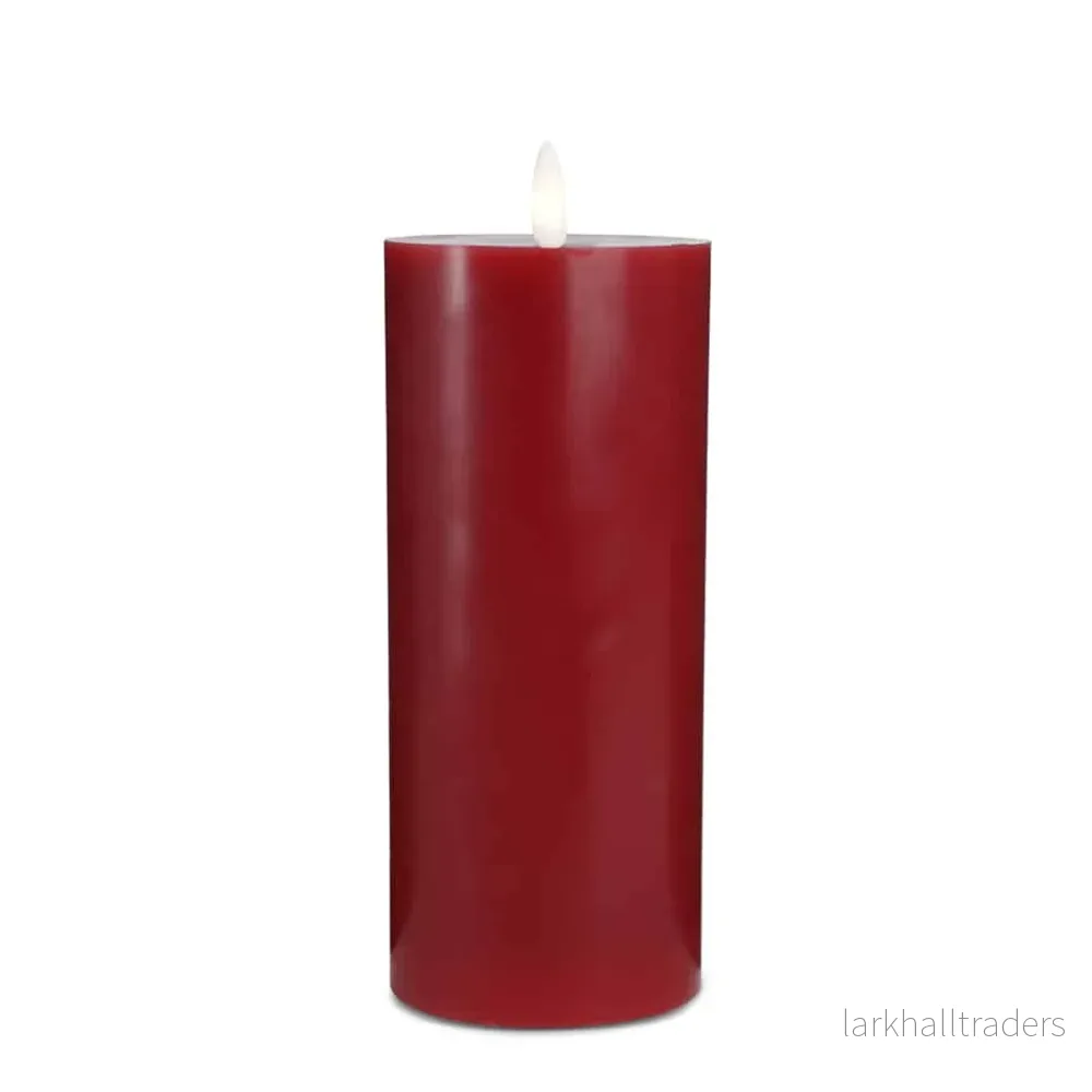 LED-ljus -1 st. – ø7,5 x 20 cm – m/3D låga – (flera färger) - Bild 3