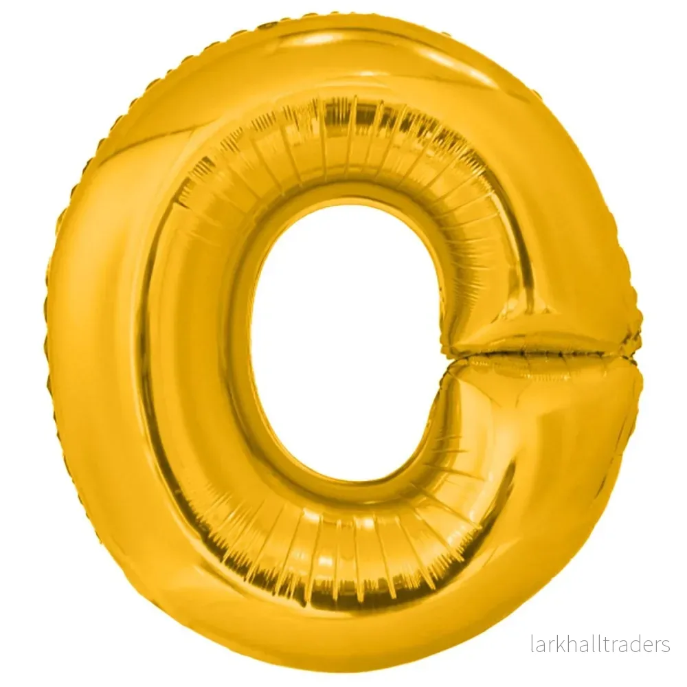 Folieballong, bokstav guld O 86 cm