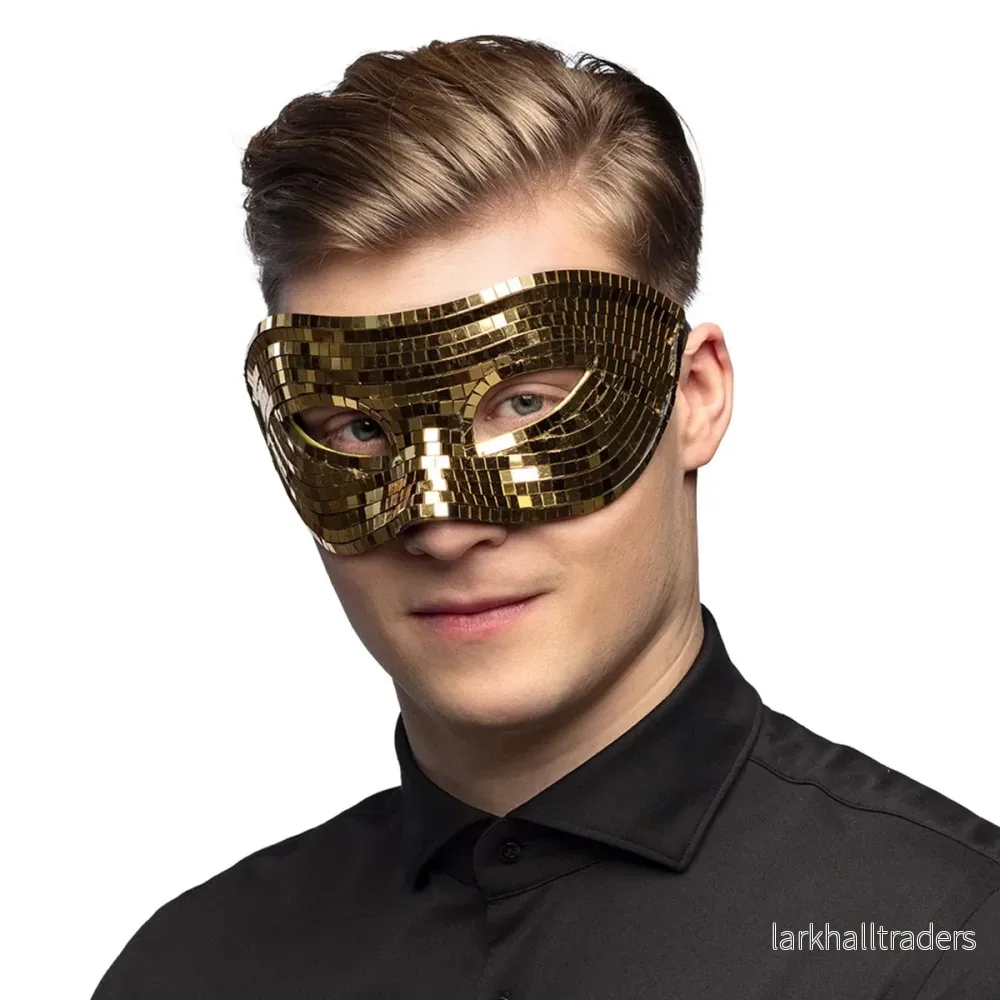 Ögonmask, disco guld - Bild 3