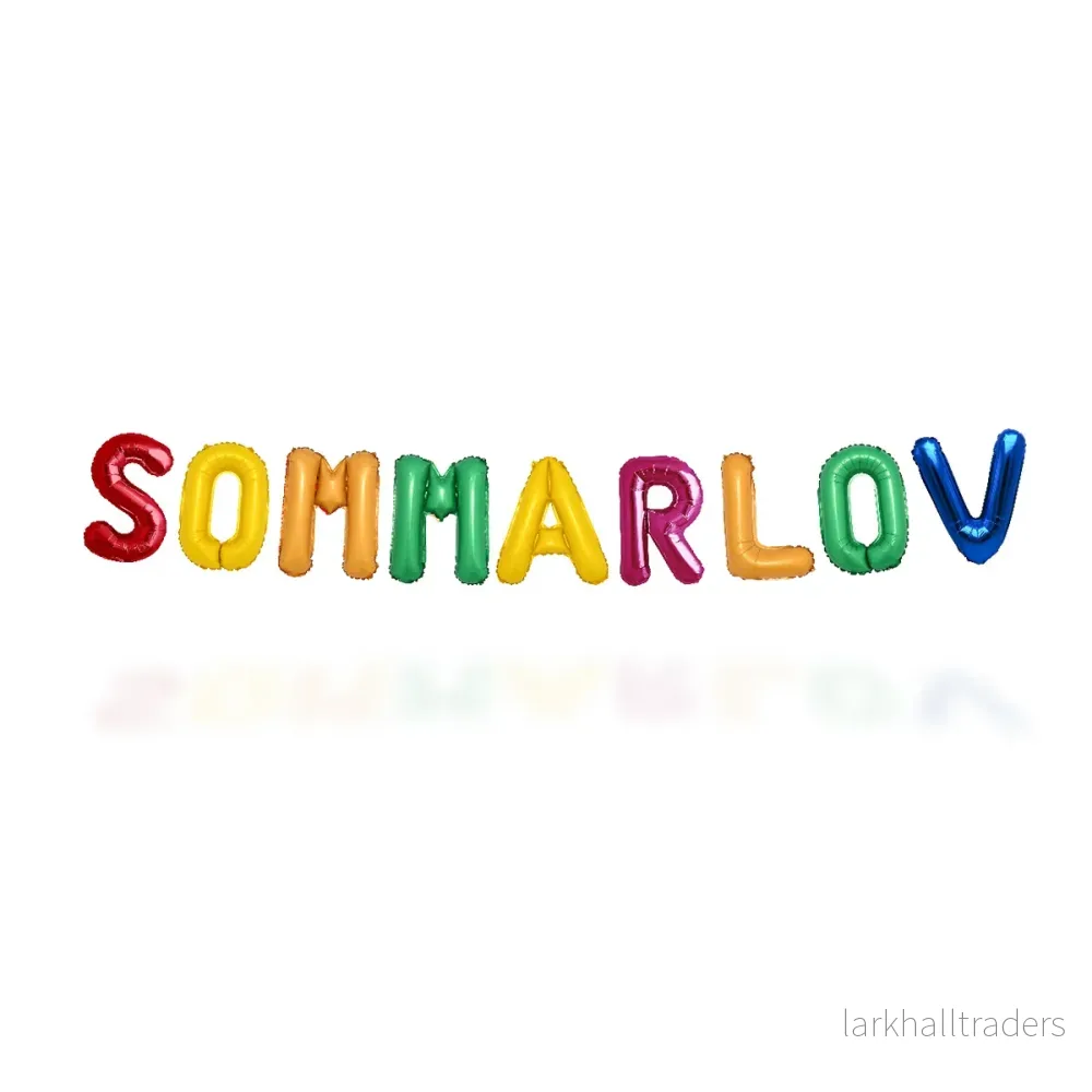 Folieballong, girlang sommarlov 35 cm Folieballong, girlang sommarlov 35 cm