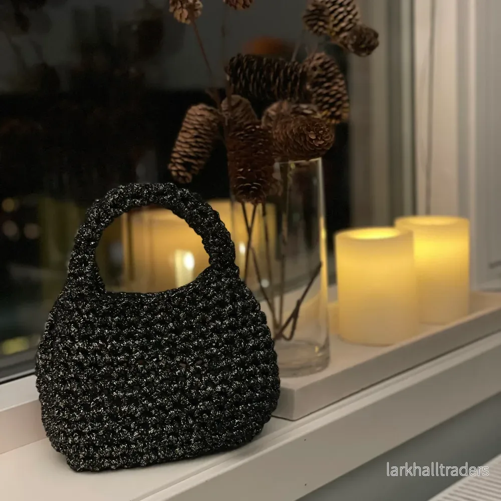 Cocktailväska Svart Silver - Bild 3