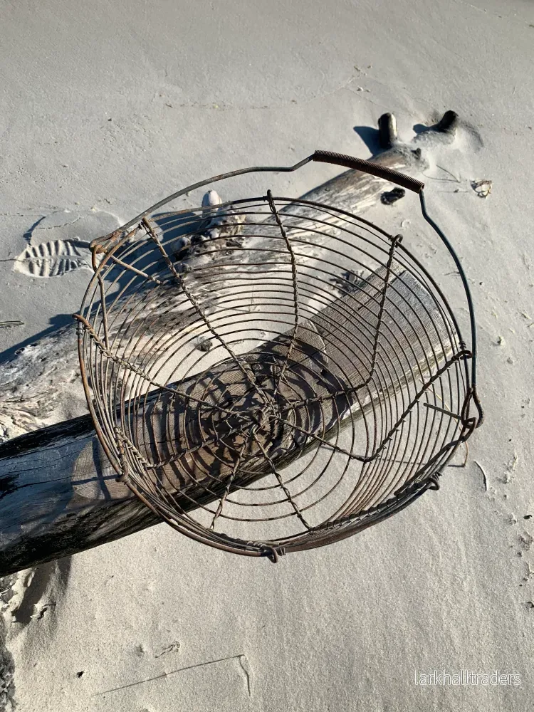 Vacker gammal äggkorg med patina - Bild 3