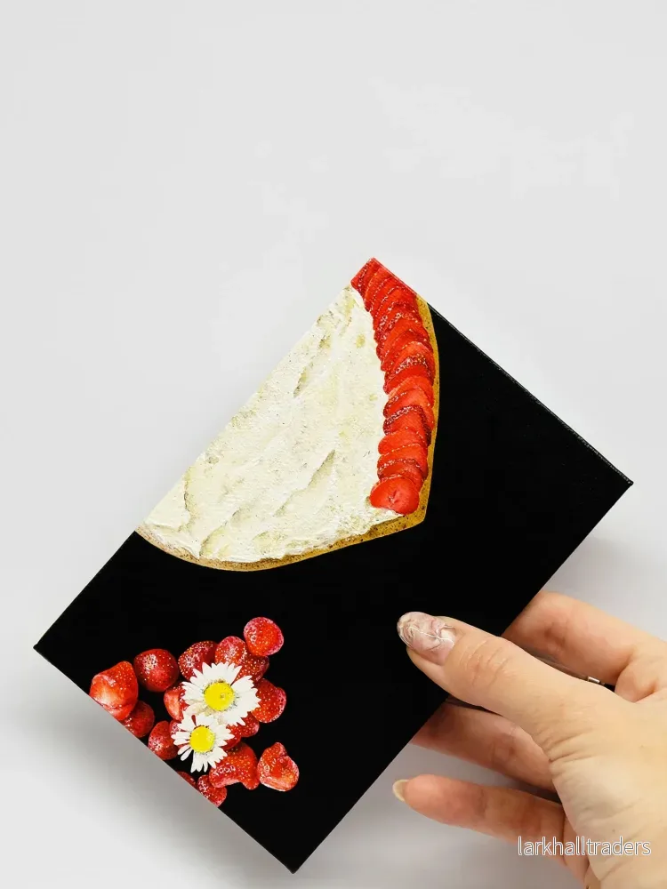 LE FRAISIER ET LES PÂQUERETTES Målning - Bild 3