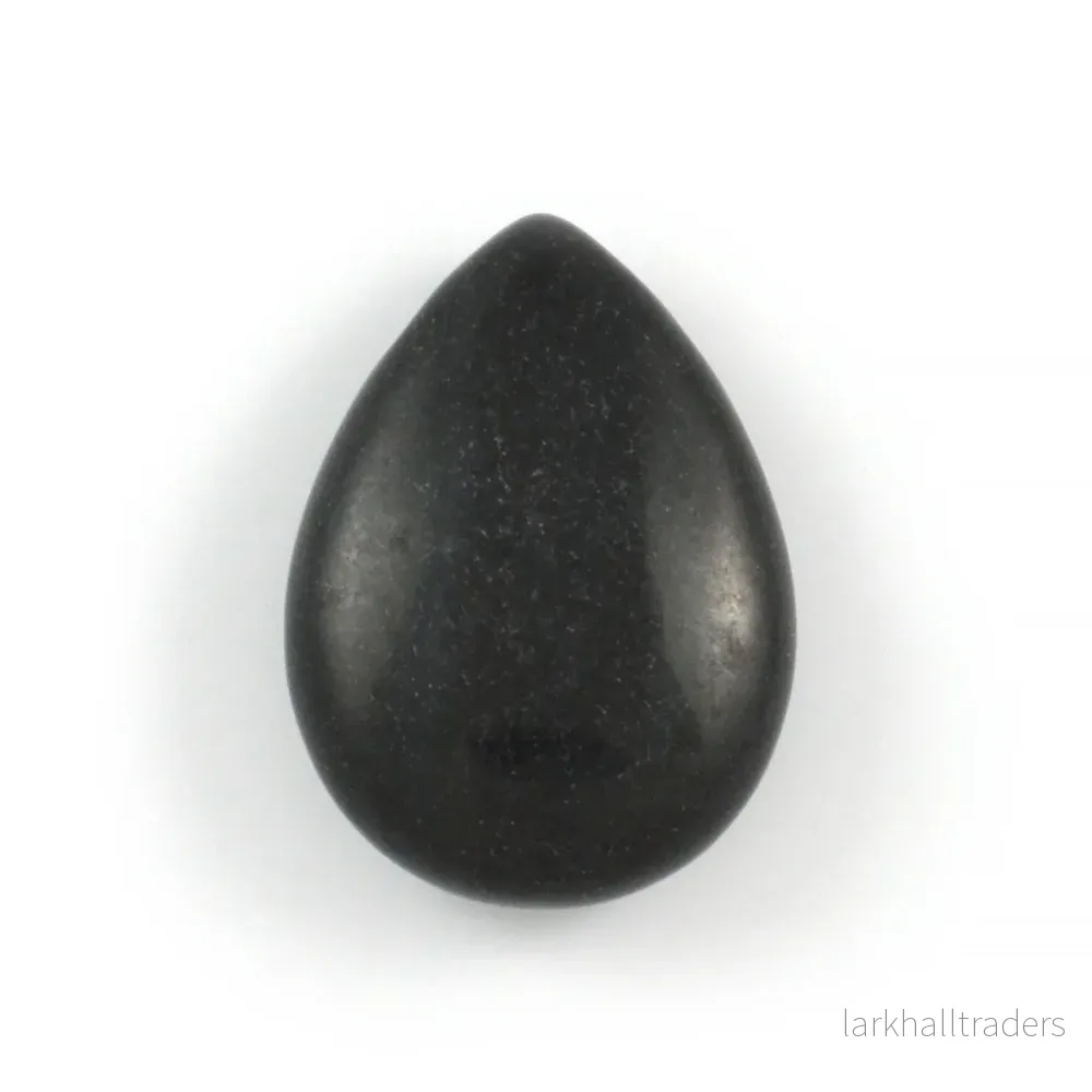 Hänge, droppe av svart obsidian, 25mm, 1st
