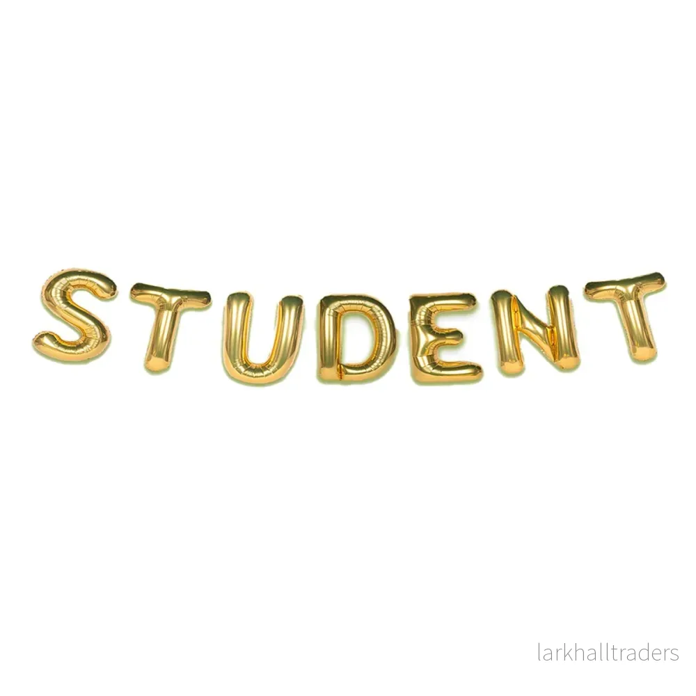 Folieballong, girlang student guld 35 cm Folieballong, girlang student guld 35 cm