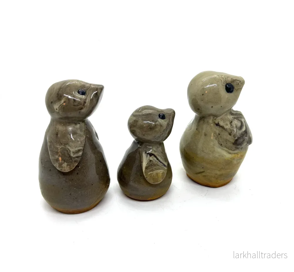 Keramiska pingviner - rusty family - Bild 3
