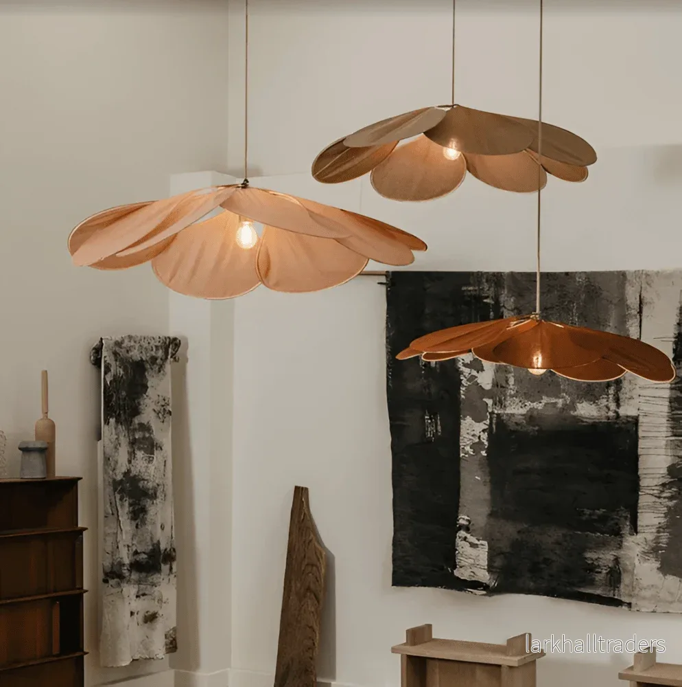 Bloomora – Vintage Hängande Taklampa med Blomdesign i Tyg Bloomora – Vintage Hängande Taklampa med Blomdesign i Tyg