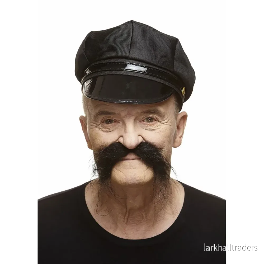Mustasch, biker svart - Bild 2
