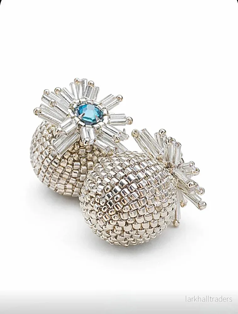 Dual Essence Crystal Bloom Silver Örhängen