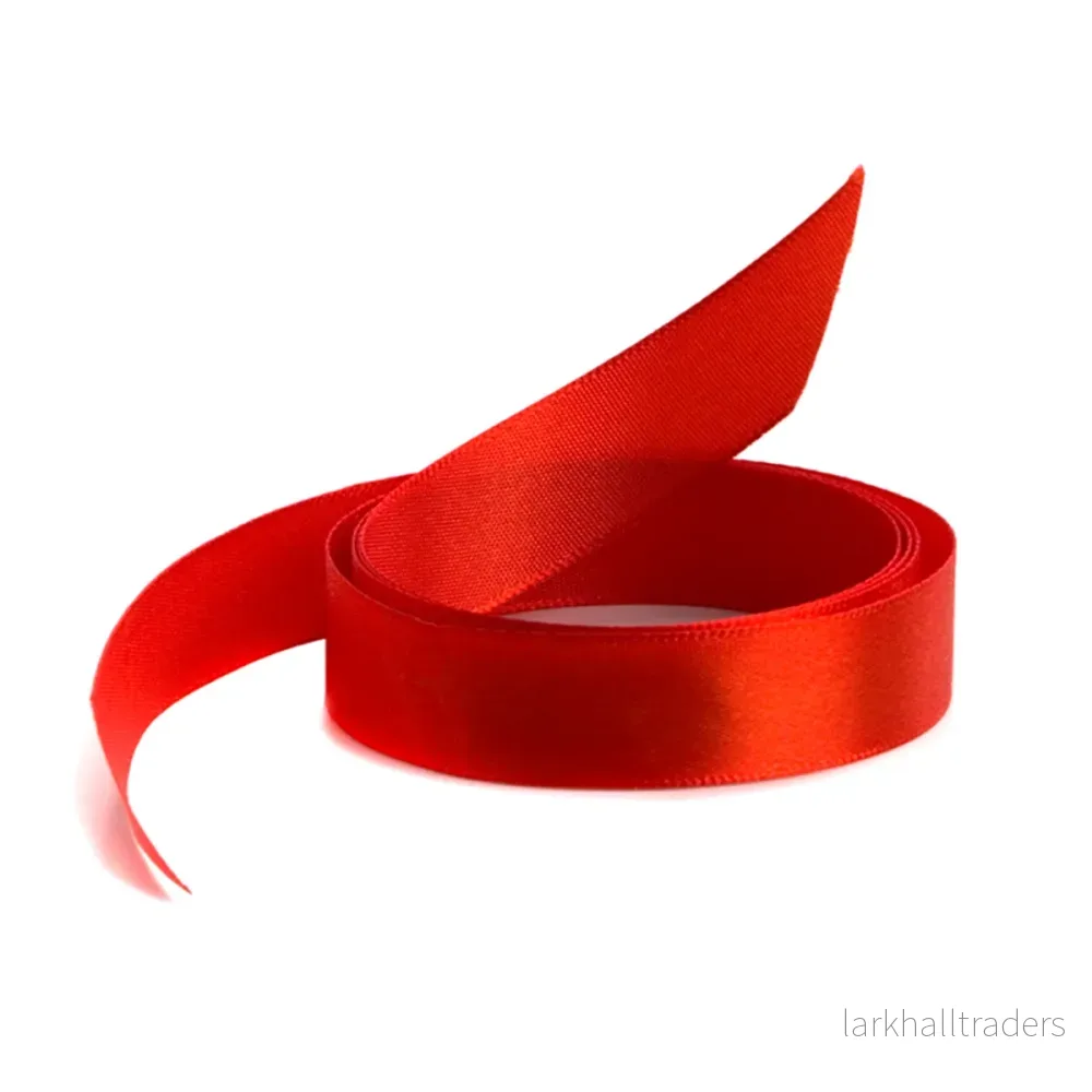 Sidenband, röd 20mm x 3m Sidenband, röd 20mm x 3m