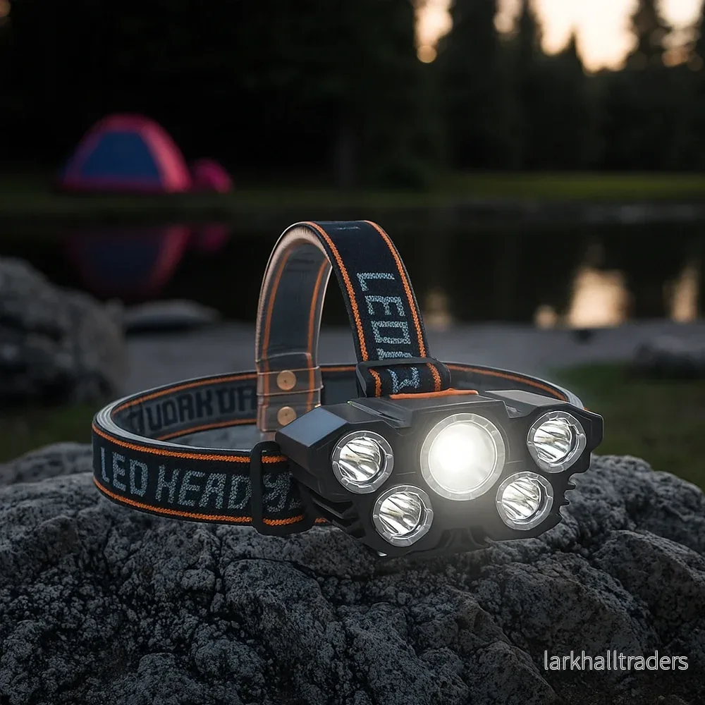 Pannlampa 300 lumen 180° justerbar vinkel – 4 ljuslägen - Bild 2