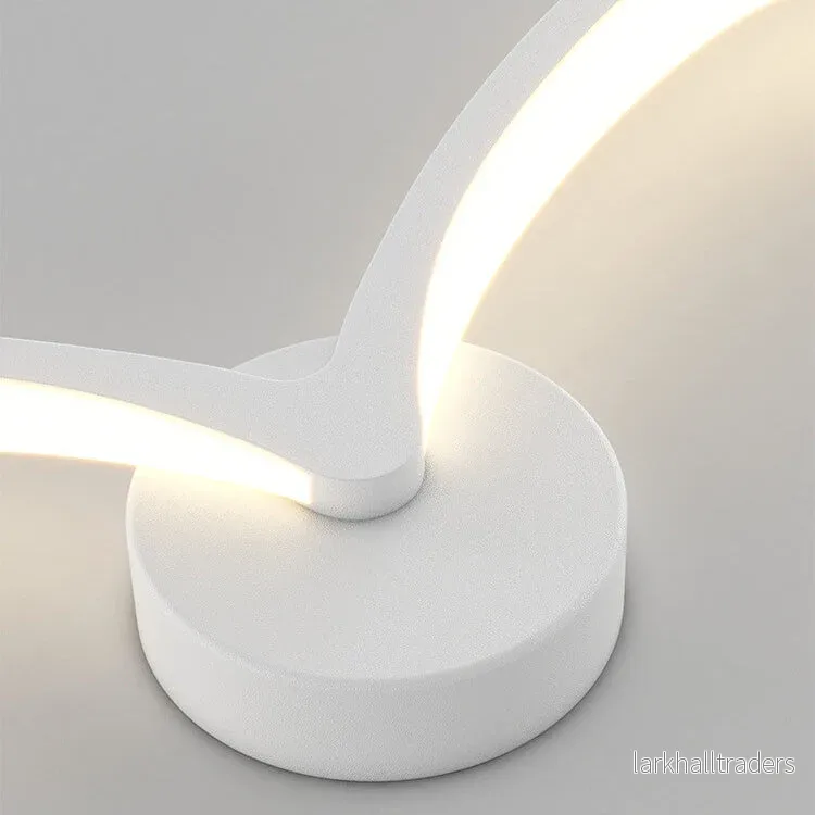 Modern vågformad LED-vägglampa med varmt ljus - Bild 2