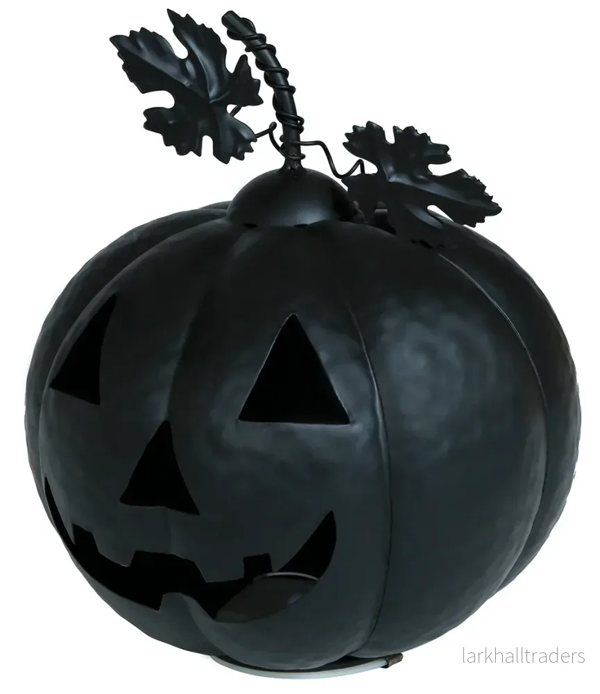 Pumpa, metallic svart 16 cm - Bild 2