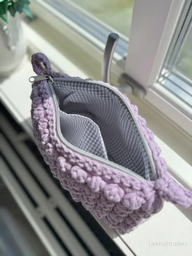 Virkad Bubbliga Necessär, lilac - Stor - Bild 3