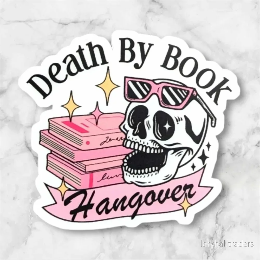 Vinylsticker – Death By Book Vinylsticker – Death By Book