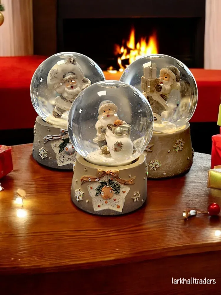 Snöglob tomte med paket & tomtesäck - Bild 2