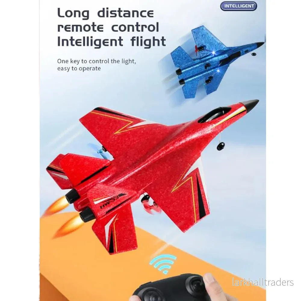 Fjärrstyrd Drönare/Plan med Gyroskop - Modell HW33 - Blå eller Röd - - Bild 3
