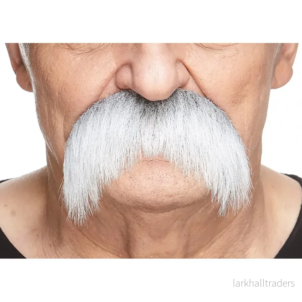 Mustasch, rebel grå/vit Mustasch, rebel grå/vit