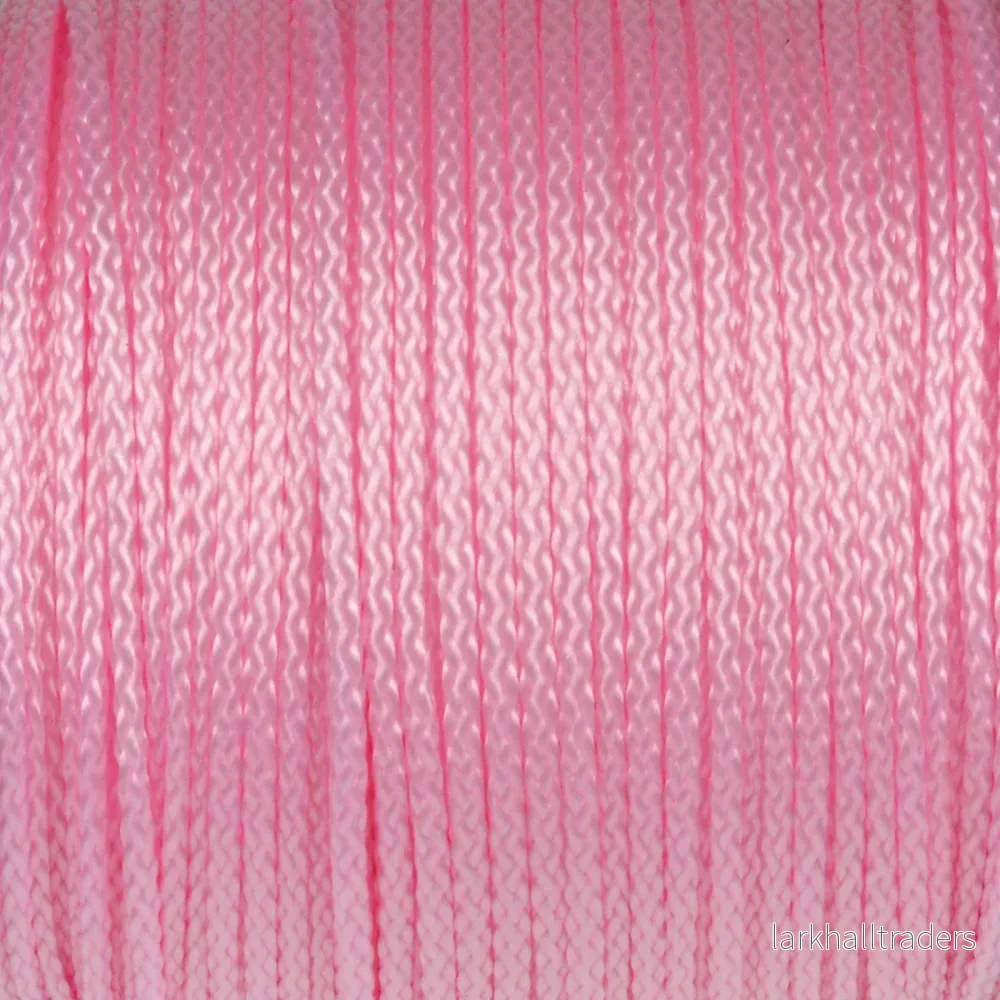 Polyestersnöre, ljusrosa, 1,5mm