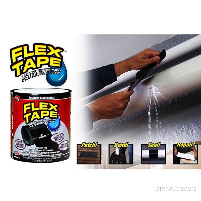Flex Tape - stark vattentät gummitejp (10 cm. X 1,5 m) - Bild 2