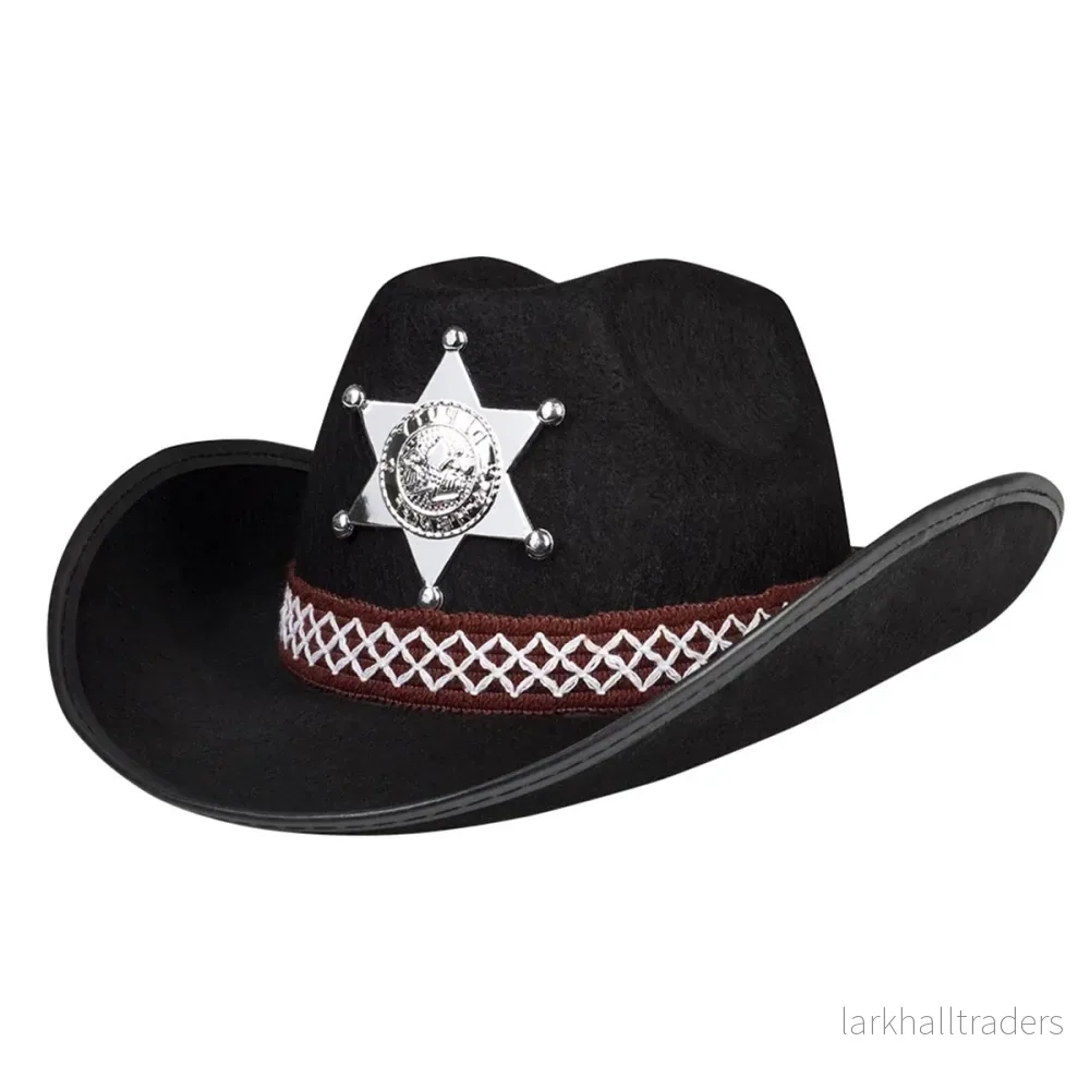 Sheriffhatt, barn svart - Bild 2