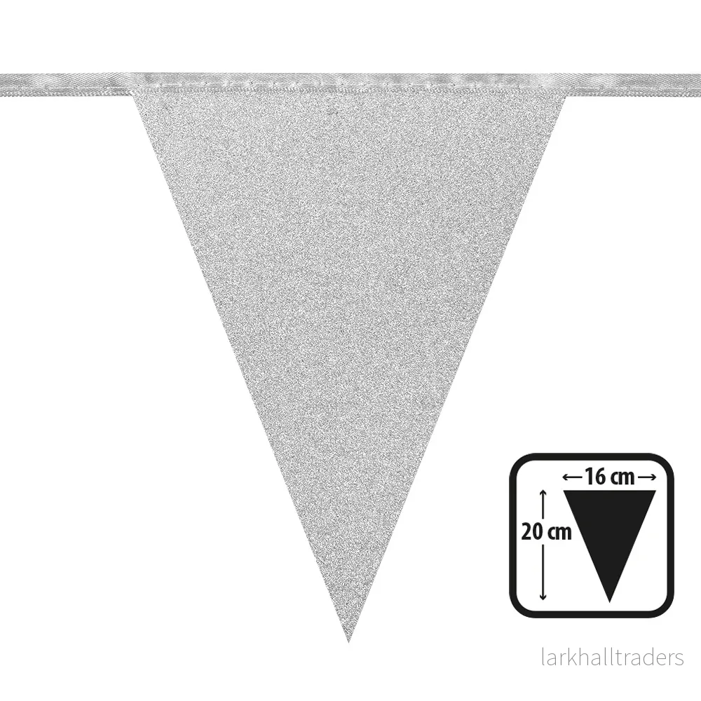 Girlang, silver glitter 6 m